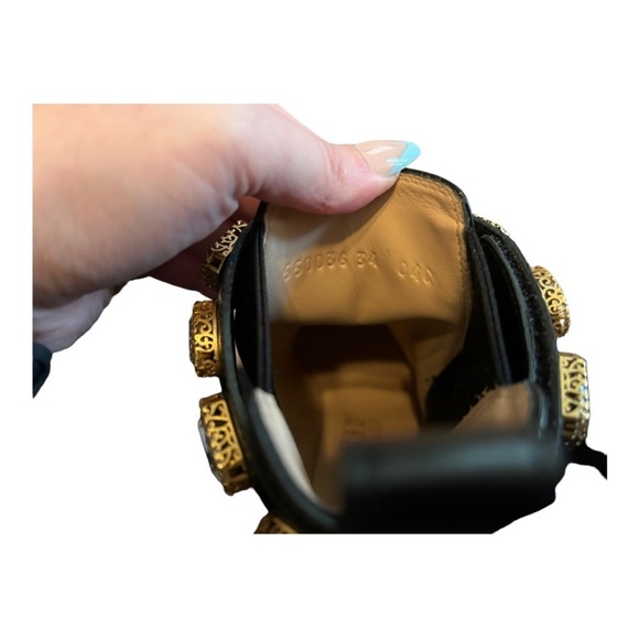 Gucci Leather Ankle Boot Crystal Belt - Picture 11 of 16